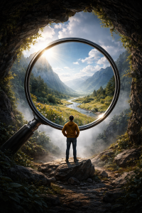 Der Blick wird klar durch hinschauen, hinsehen, auch wenn es weh tut