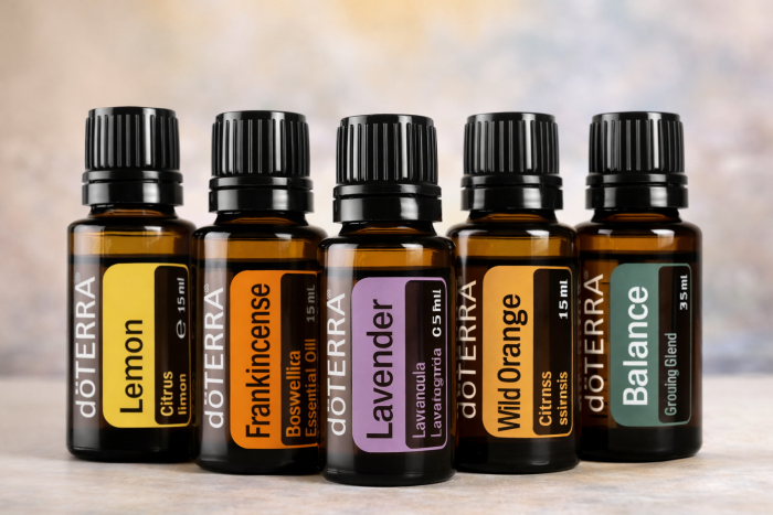 Lemon, Weihrauch, Lavendel, Wilde Orange, Balance