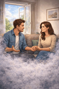 gediegens Gespräch in Auflösung