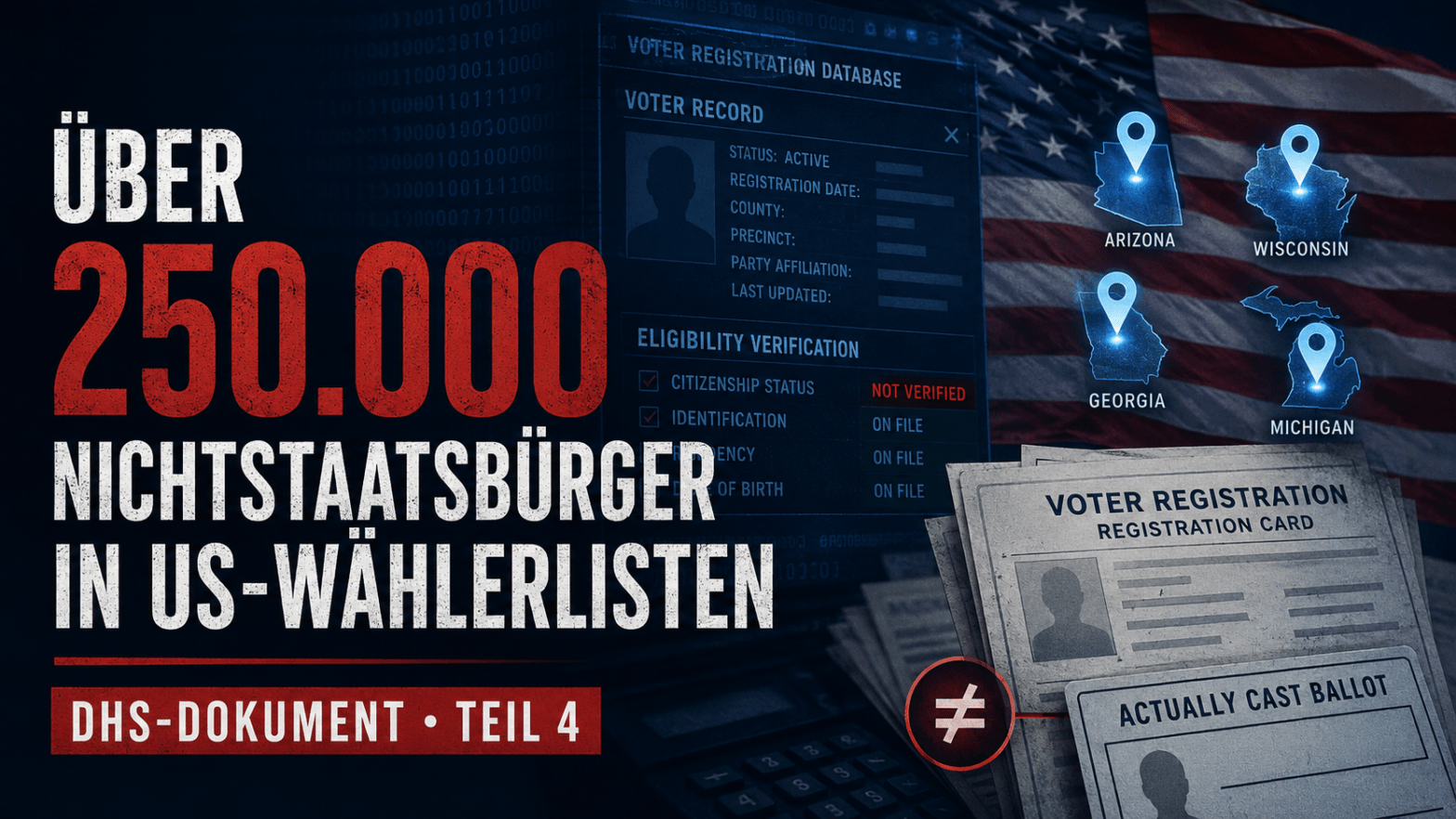 Wählerstimmen fake